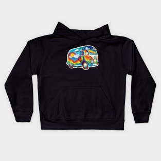 Colorful van Kids Hoodie